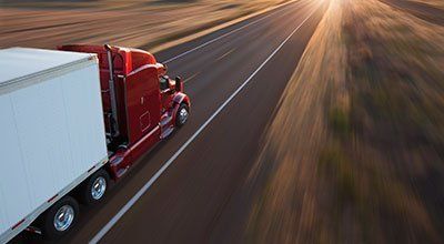 Truck on road