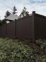 Brown Solid Vinyl Fence — Danville, IL — Illini Fence Newco