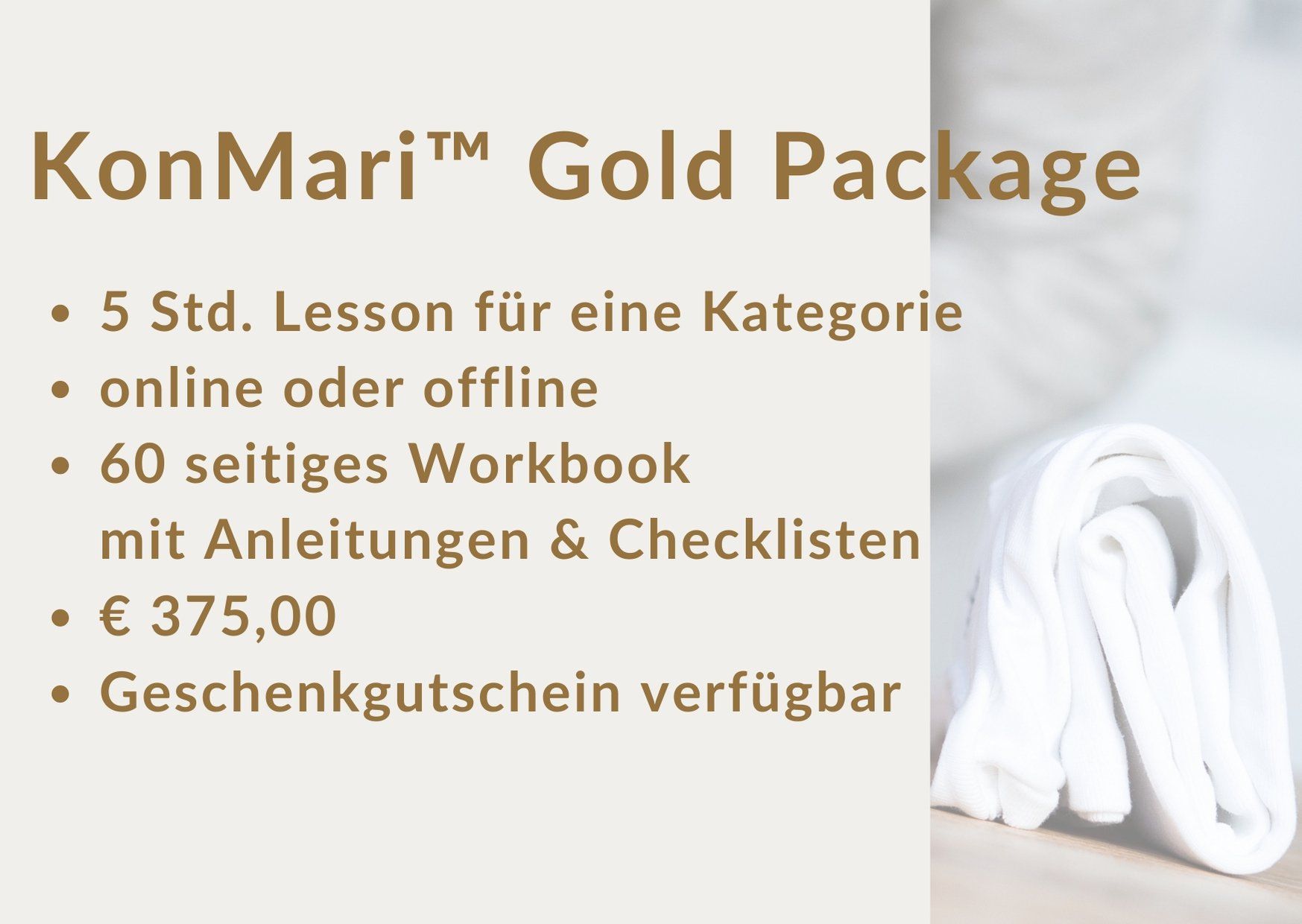 KonMari Gold Package
