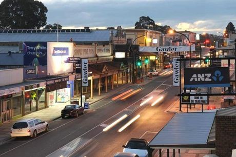 gawler main street main street in gawler at dusk