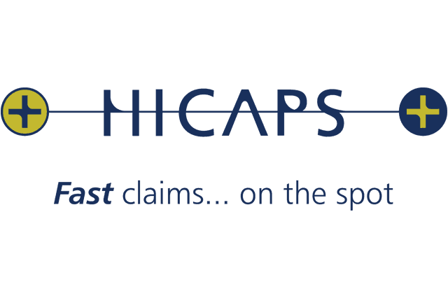 hicaps logo blue and yellow hicaps logo