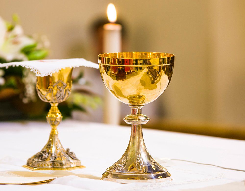 Cup with Wine and Ciborium — Saint John, IN — Boric Religious Gift