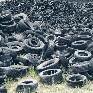 Tyre waste