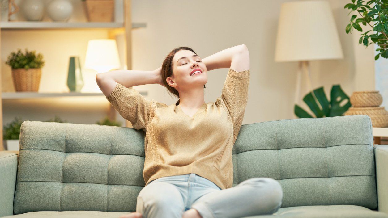 relaxation in clean home