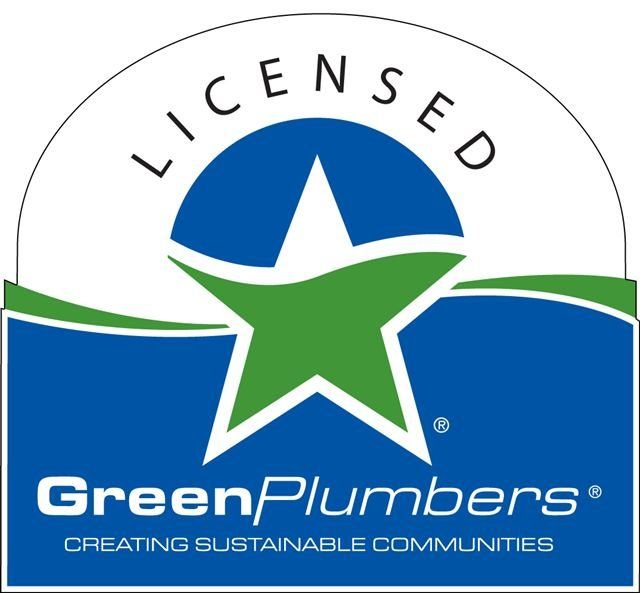 Green plumbers licensed logo Green plumbers licensed logo