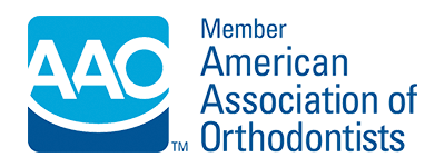 The logo for the american association of orthodontists