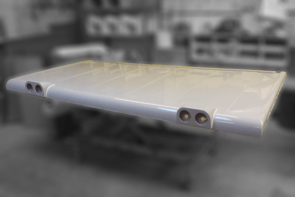 GRP fibreglass cab roof moulding for airport aircraft tow truck by Henleycraft Ltd Portsmouth