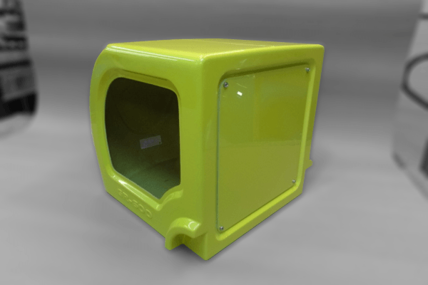 Bespoke GRP fibreglass bodywork for commercial chewing gum removal machine by Henleycraft Ltd Portsmouth