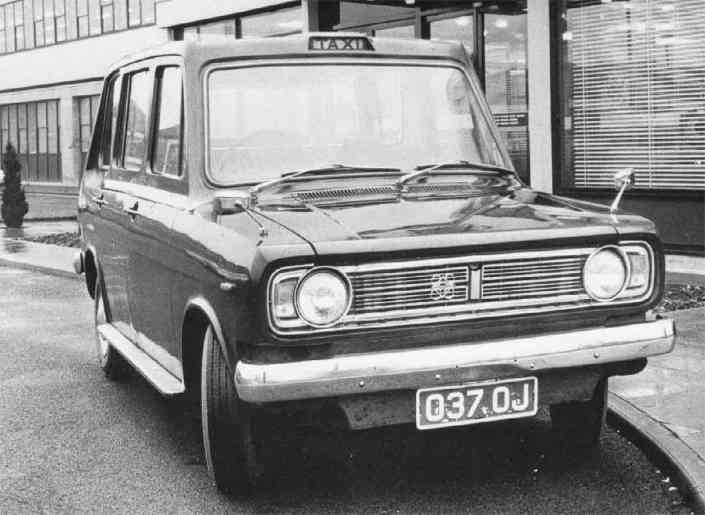 GRP fibreglass prototype London Taxi Cab manufactured by Henleycraft Ltd Portsmouth for Cammell Laird 1970