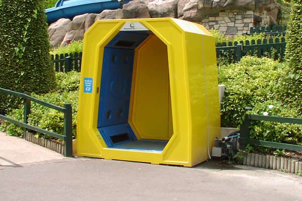 GRP fibreglass outer enclosure and internal panels for people dryers used at water parks and swimming pools by Henleycraft Ltd Portsmouth