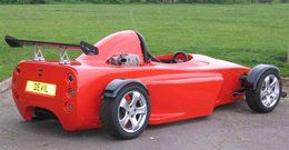 GRP fibreglass one piece body shell for road legal single seater kit car manufactured by Henleycraft Ltd Portsmouth