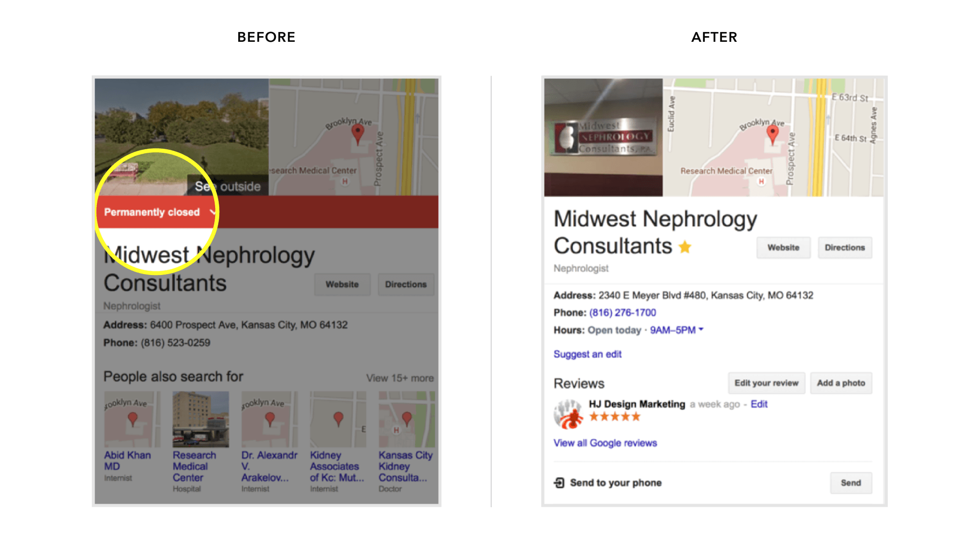 Google Business Listings HJ Design