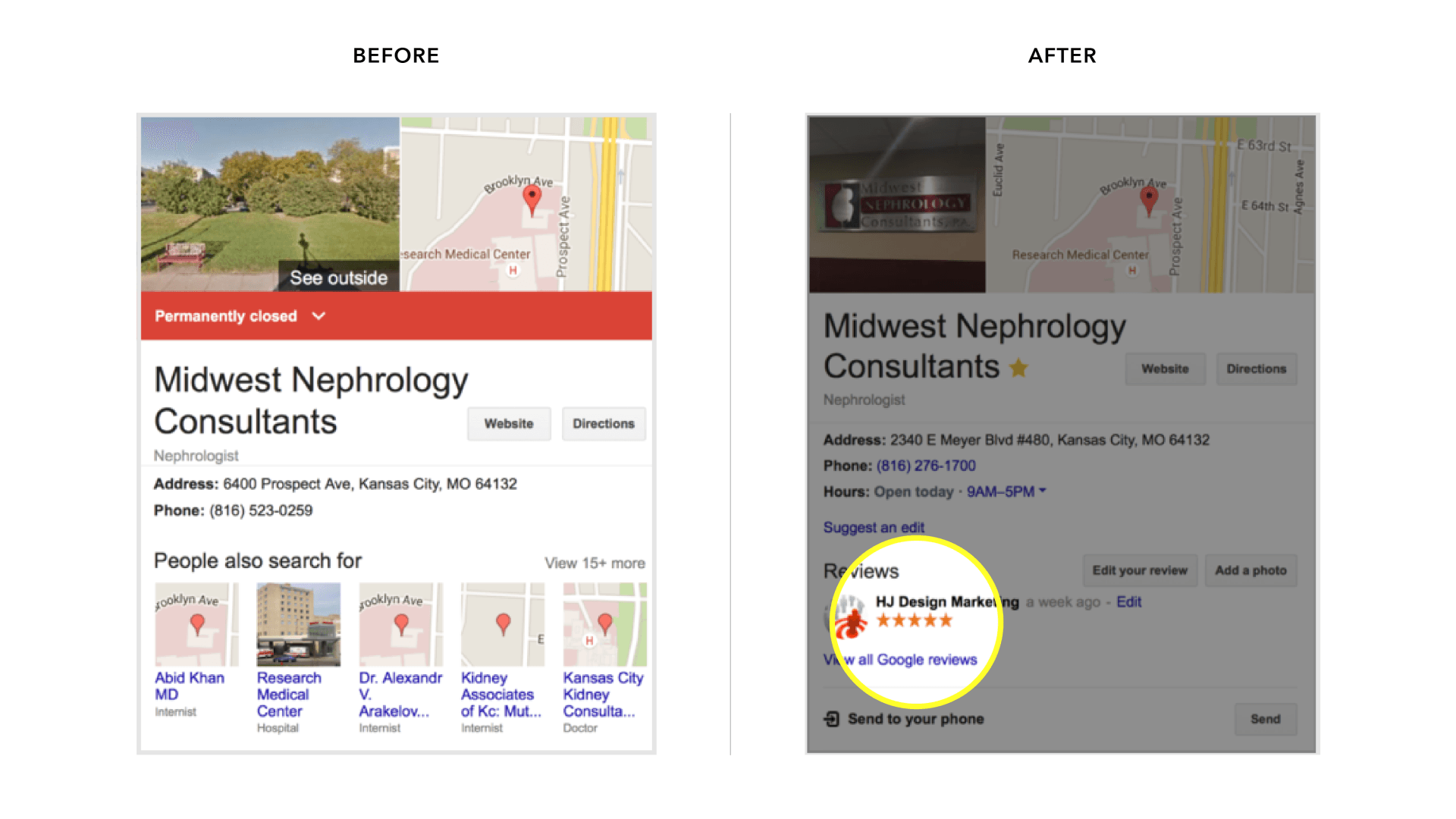 Get business on maps