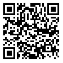QR code with black and white squares.