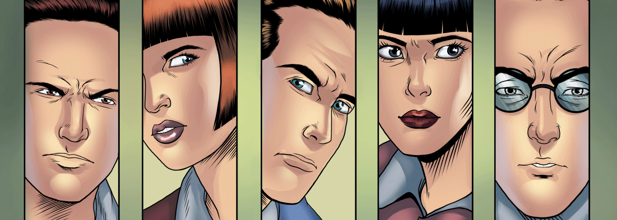5 agents from The Spy Academy Rhona, Gina, Zack, Rebel and Boomer. Stopping crime and showing the CIA, KGB and MI5 how to protect the world