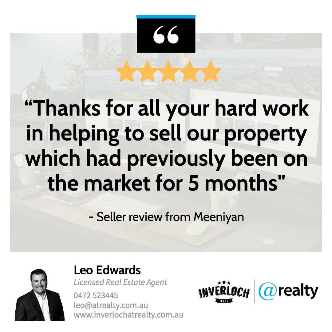 A real estate agent is giving a review of their hard work in helping to sell their property