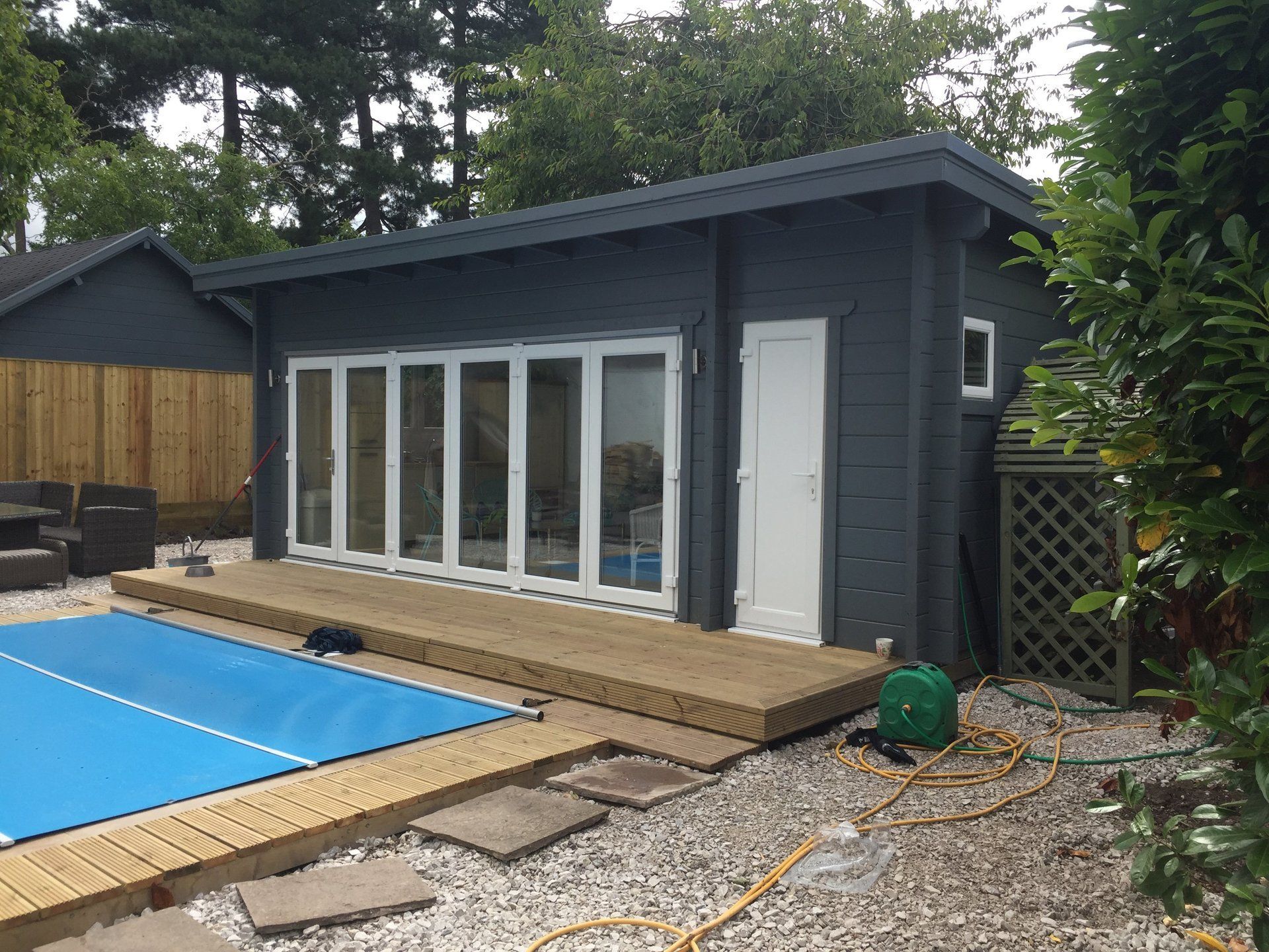 pool room garden building