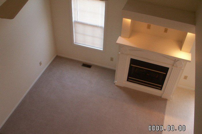 interior living room with fireplace
