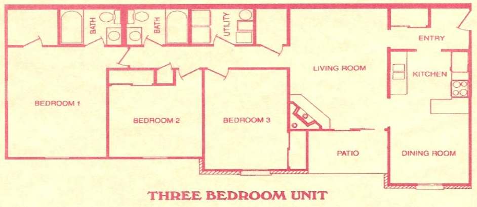 three bed
