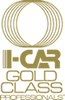 II-CAR Gold Class logo with gold text and stylized circular emblem