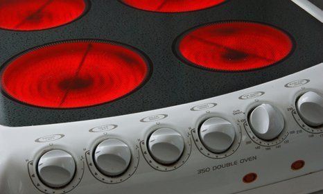 Cooker door heating up