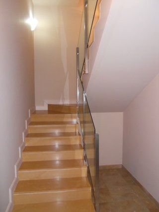corrimano in vetro
