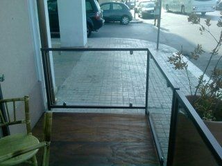 parapetto in vetro