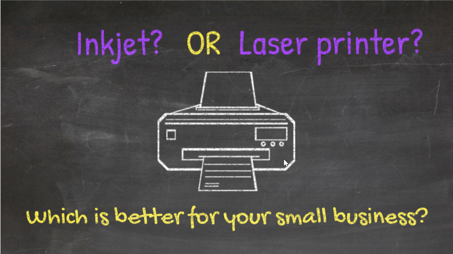 illustration showing a printer