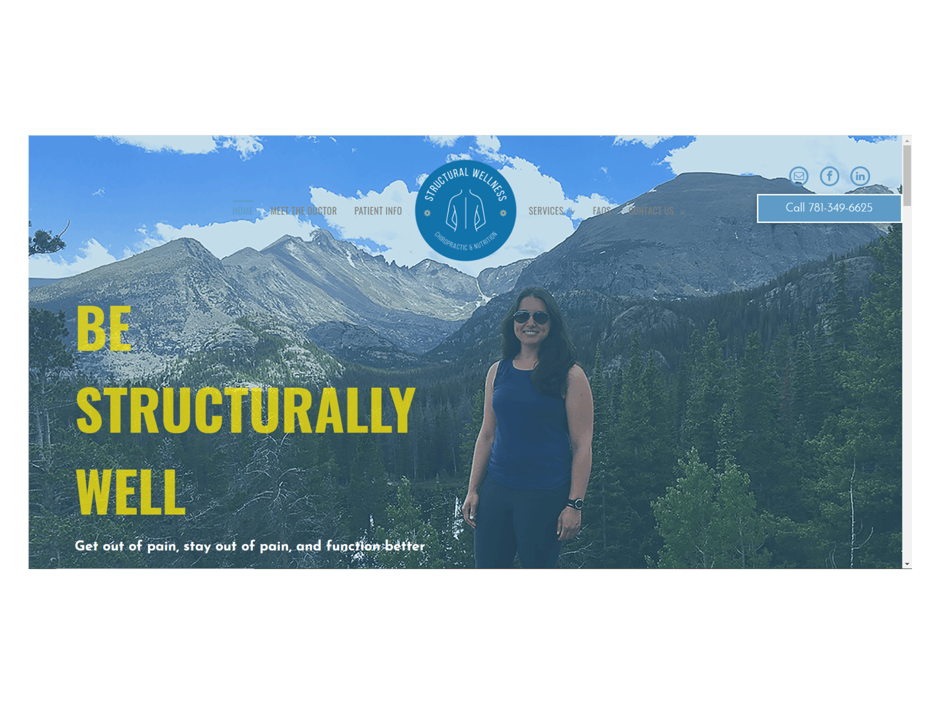 structural wellness chiropractic homepage hero image