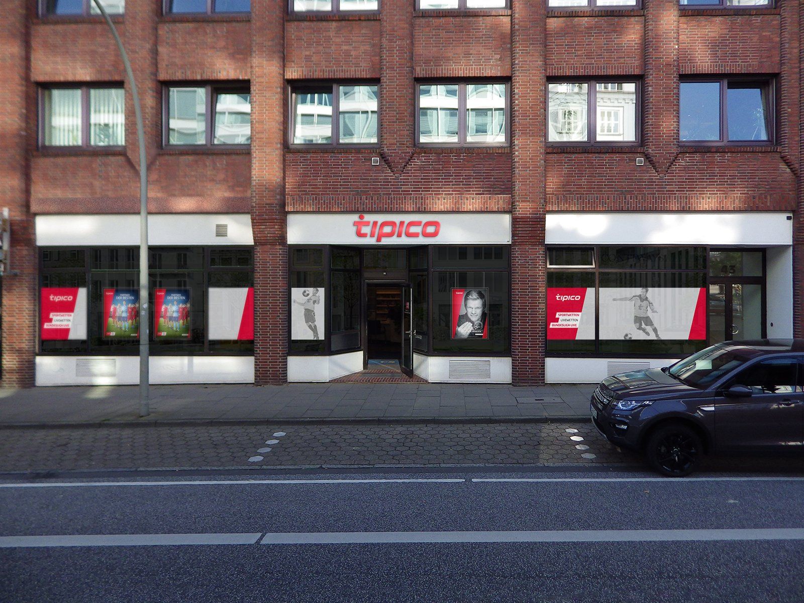 Neue Shop Front Hamburg - Immobilien Visualisierung nachher