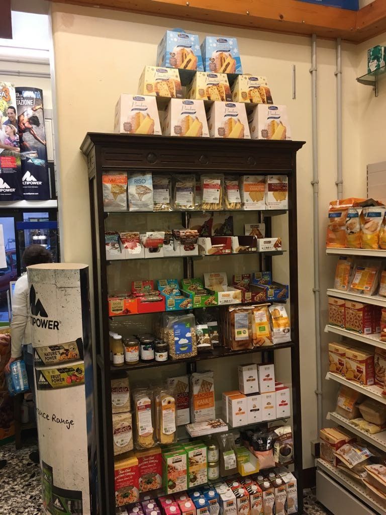 reparto di alimenti per diabetici e celiaci