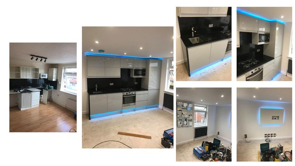 grey kitchen in reading