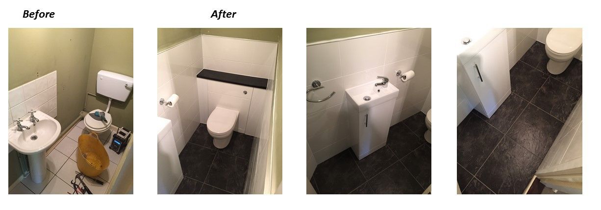 downstairs wc renovation in Reading
