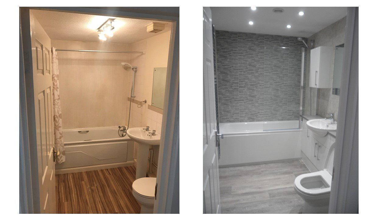Property renovation in Reading flat bathroom