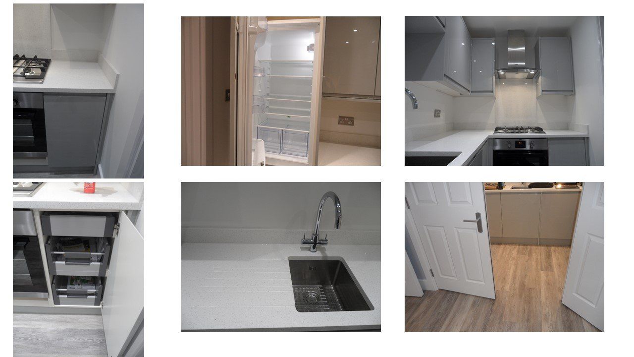 Property renovation in Reading flat kitchen
