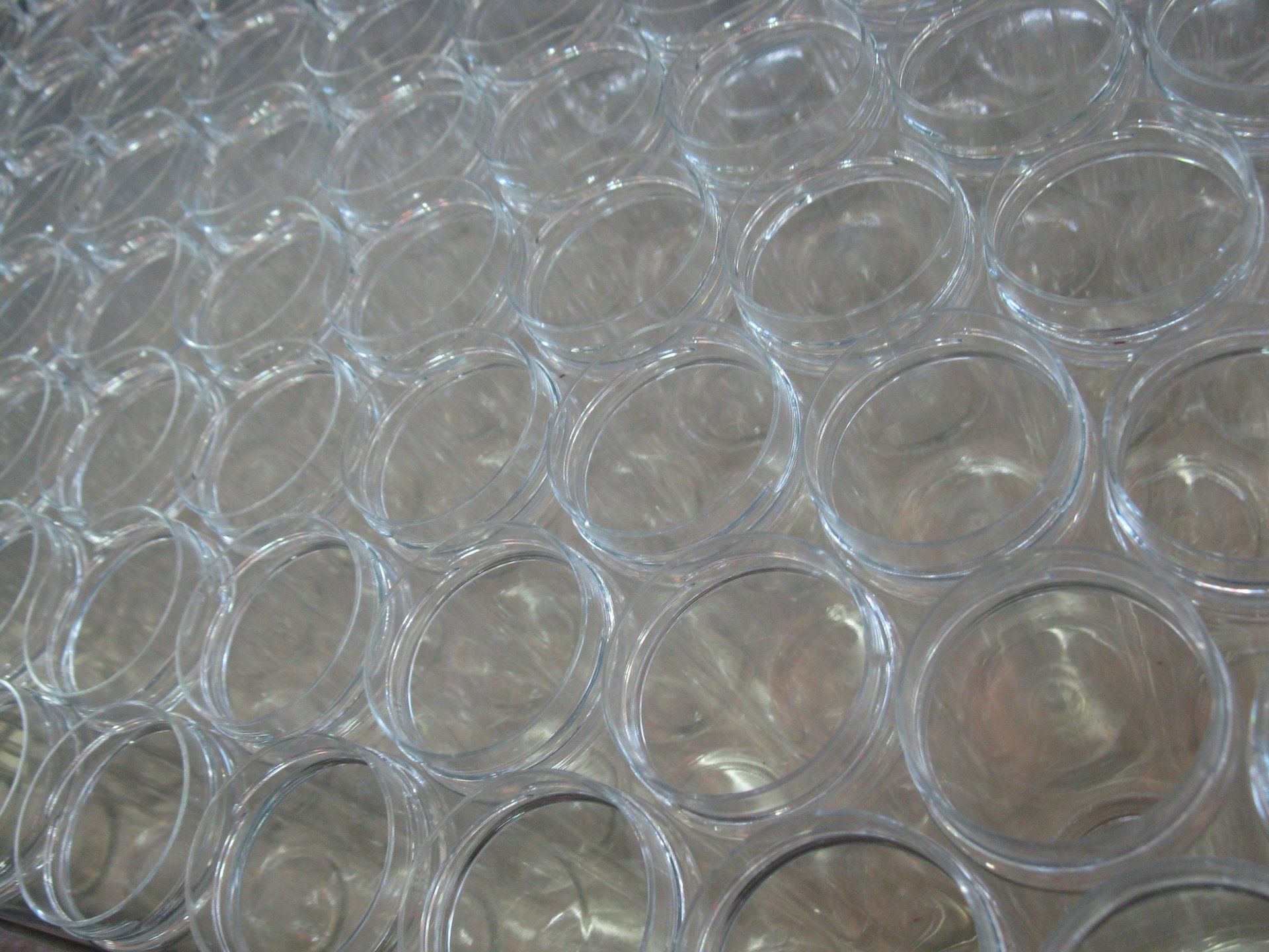 a number of transparent jars