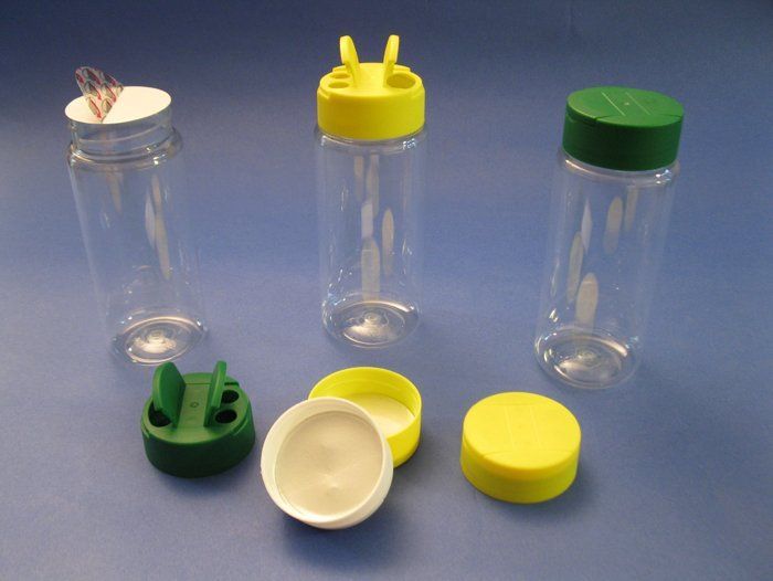 transparent PET jars