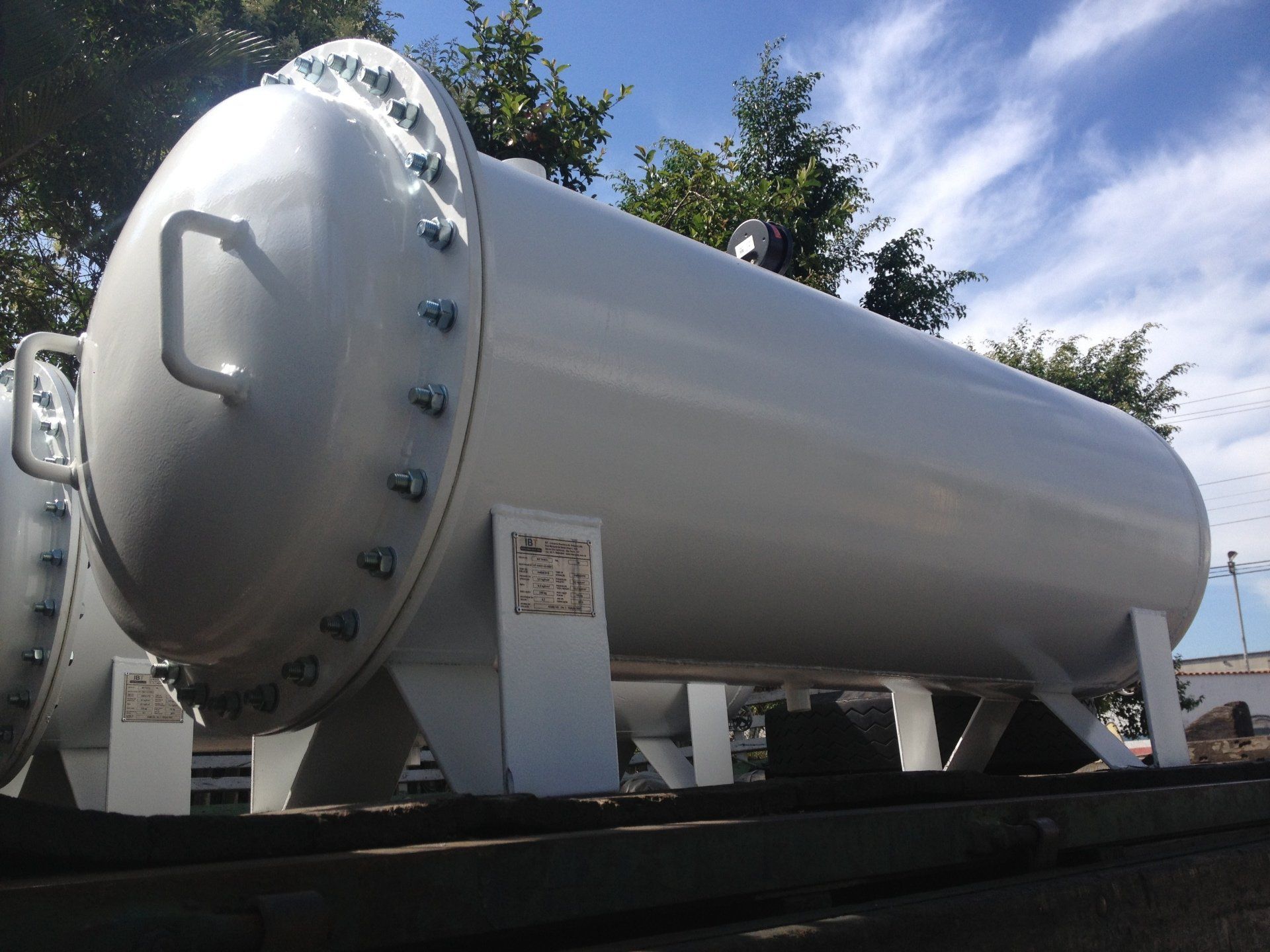 Tanques industriais de aço carbono, aço inoxidável para vários segmentos industriais
