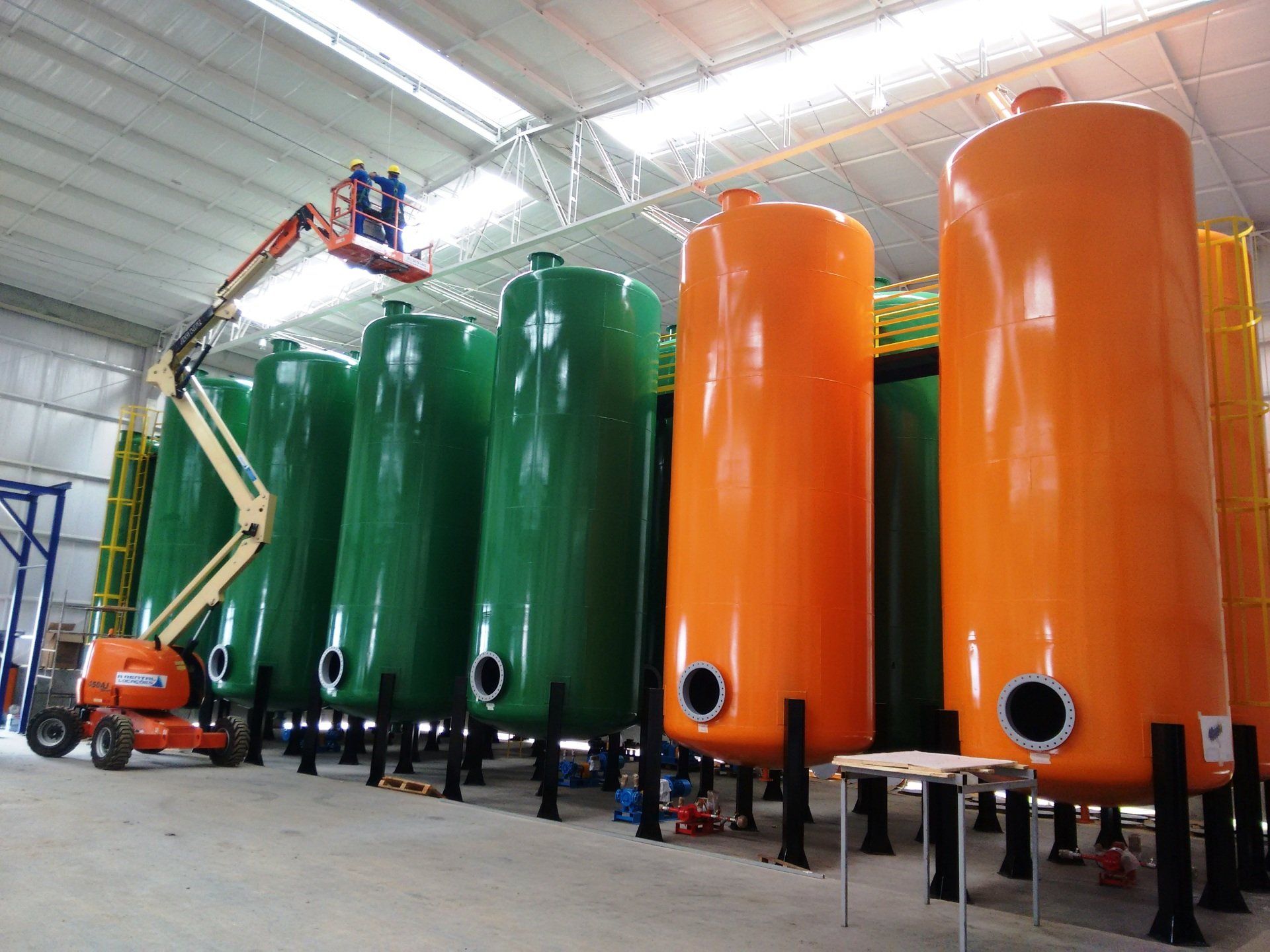 Vasos de pressão industriais de aço carbono ou aço inoxidável