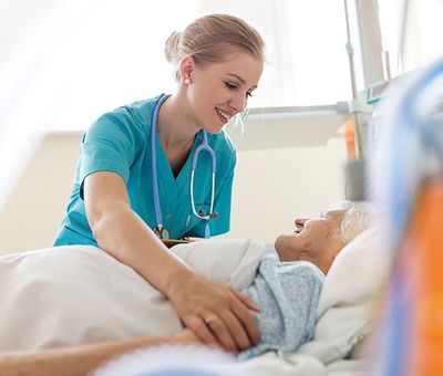 Senior Patient and Nurse — Benton County Health Department — Warsaw, MO