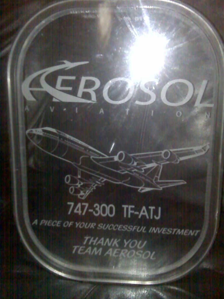 Etched glass with 