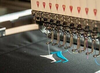 Embroidery machine stiching — Custom Apparel Pittsburgh, PA