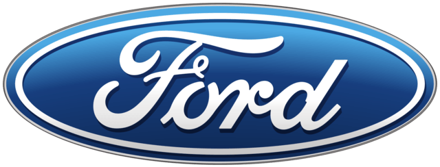 Logo Ford : inscription « Ford » en blanc à l’intérieur d’un ovale bleu bordé de blanc.