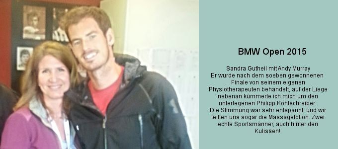 Andy Murray ehem Nr. 1 im Tennis in der Physiotherapie „BMW Open 2015“