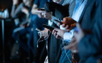 people holding phones