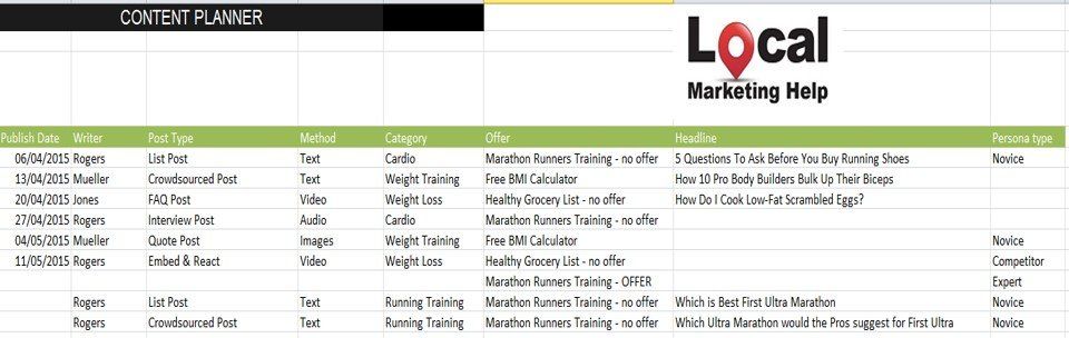 content planner
