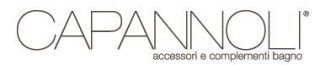 CAPANNOLI logo with “accessori e componenti bagno” in light gray on a white background