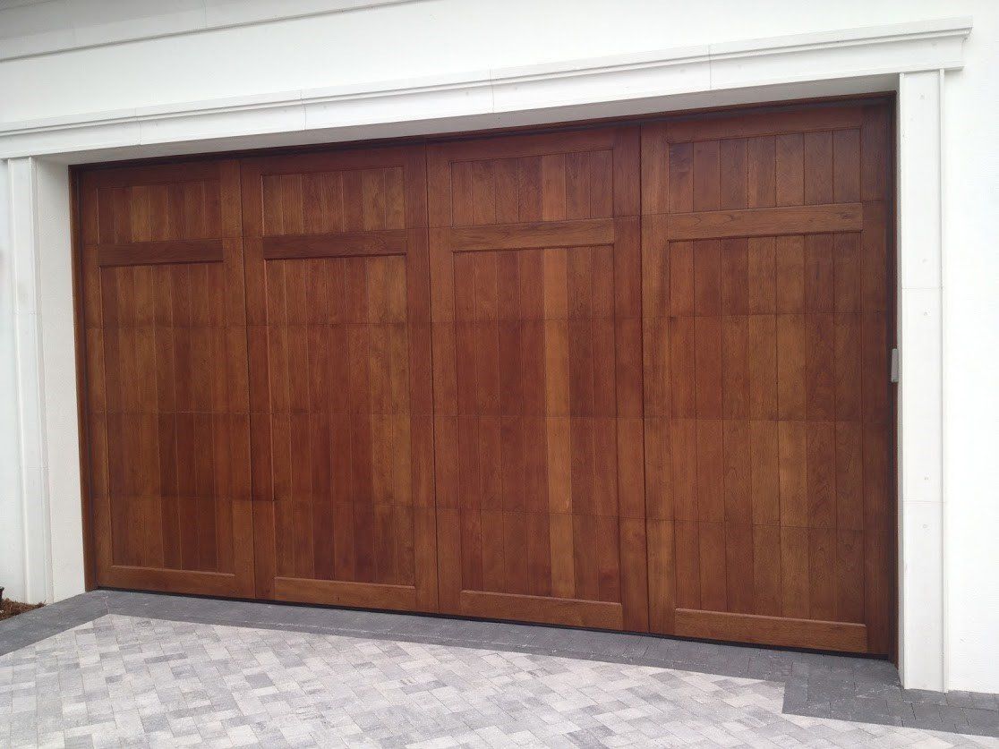 Wooden Garage Door — Signal Hill, CA — Edgemont Garage Door Service Wooden Garage Door — Signal Hill, CA — Edgemont Garage Door Service