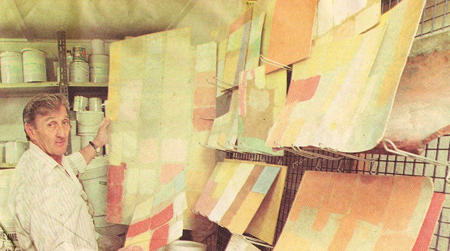 Edward Ingilby in his Glemsford Workshop