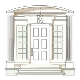 disegno porta d'ingresso